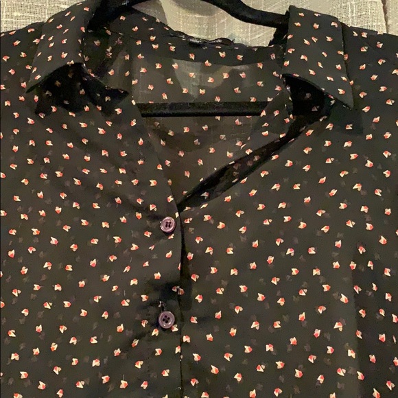 3/4 chiffon printed top - Picture 2 of 2